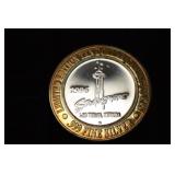 .999 SILVER STRATOSPHERE CASINO TOKEN