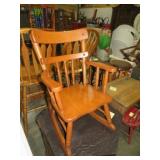SOLID CHERRY FINISH CHILDS ROCKER