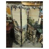 3 PANEL METAL FRAMED ROOM DIVIDER