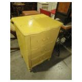 PAINTED SOLID WOOD 3 DWR CHEST