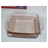 ANCHOR HOCKING PINK CASSEROLE DISH