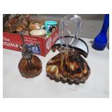 MURANO STYLE TORTOISE SHELL PURSE/ATOMIZER BOTTLE
