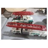 2 VINTAGE HESS TOY TRUCKS