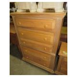 SOLID WOOD 5 DWR CHEST