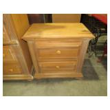 SOLID WOOD 2 DWR NIGHTSTAND