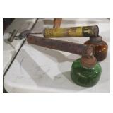 2 ANTIQUE BUG SPRAYERS/ WITH GLASS HOLDERS