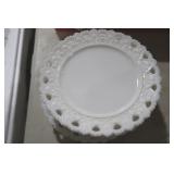COL. OF NICE VINTAGE MILKGLASS PLATES