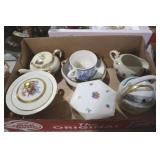 PORCELAIN TEAPOTS, TRINKET BOXES, MISC