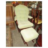 NICE PADDED GLIDER ROCKER WITH OTTOMAN