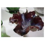 CERAMIC GLAZED RUFFLED EDGE BOWL