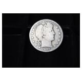 1908 D BARBER HALF DOLLAR 90%