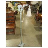 VINTAGE WROUGHT IRON BRIDGE STYLE ADJ. FLOOR LAMP