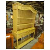 SOLID WOOD PAINTED 2 PC 3 DWR HUTCH