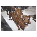SUPER NICE LEATHER HAND MADE CHEETAH & TIGER CUB
