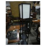 FLOOR LAMP WITH SHELVES