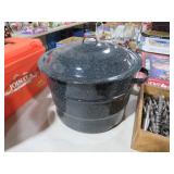 GRANITEWARE CANNER W/LID