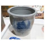 ELDRETH 1 GALLON CROCK W/ CABIN SCENE
