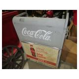 COCA COLA METAL ROLLING RACK