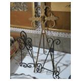 (4) METAL PICTURE EASELS