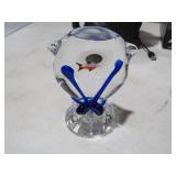 MURANO STYLE FISH THEMED ART GLASS PAPERWEIGHT