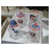 (4) VTG STAR TREK GLASSES