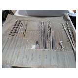 ROLLED BAG OF HEAVY DUTY DRILLS BITS & MISC