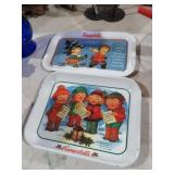 (2) METAL CAMPBELL SOUP TRAYS 1993&1997