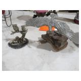 PEWTER ON STONE - EAGLES & OWLS