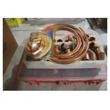 COOPER PIPE, PIPE FITTERS, WIRE, MISC