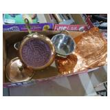 COLLECTION COPPER POTS, PANS & MISC