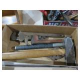 COLL. HAMMERS , PIPE WRENCHES