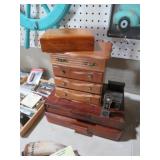 WOOD BOXES & PENCIL SHARPENER
