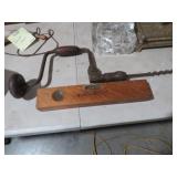 BRASS & TIGER MAPLE LEVEL & BRACE WITH BIT