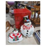 FITZ & FLOYD COOKIE JAR & PLATTER