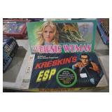 VINTAGE BIONIC WOMAN & KRESKINS ESP BOARD GAMES