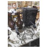 WROUGHT IRON CHAIR DECOR/GARDEN PLANTER