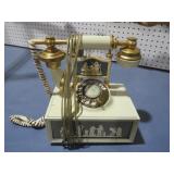 VTG WEDGEWOOD JASPERWARE ROTARY PHONE