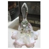 VINTAGE FENTON OPALESCENT RUFFLED EDGE GLASS BELL