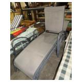 (2)  METAL ADJUSTABLE BACK CHASE LOUNGERS