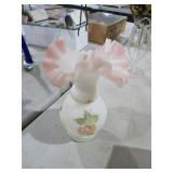 VTG FENTON HANDPAINTED VASE