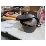 (3) CAST IRON VINTAGE POTS