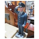 CONCRETE UNIFORM SOLIDER STATUE