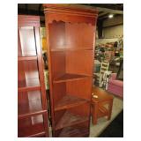 CHERRY FINISH CORNER SHELF