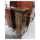 ORNATE WOOD PLANTSTAND COLUMN