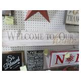 WOOD WELCOME TO OUR HOME SIGN