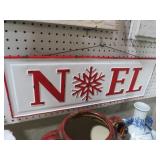 METAL EMBOSSED NOEL SIGN