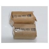 (2) ROLLS KENNEDY HALF DOLLARS - UN RESEARCHED
