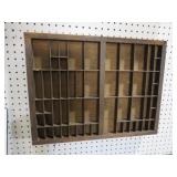 VTG WOOD PRINTERS TRAY