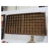 VTG WOOD PRINTERS TRAY