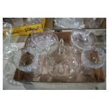 COLL. OF CUT GLASS, GOBLETS, MISC